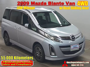 2009 Mazda Biante Van 4WD with Dual Sliding Door LOW Mileage 55,000 km